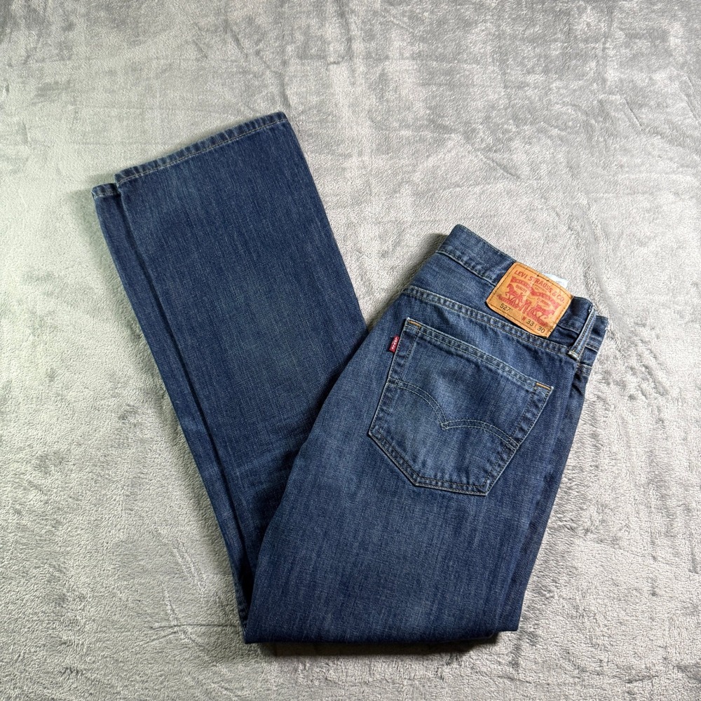 Levi's 527 Jeans Slim Boot Cut Dark Wash Denim Pants Classic Fit W33 L30